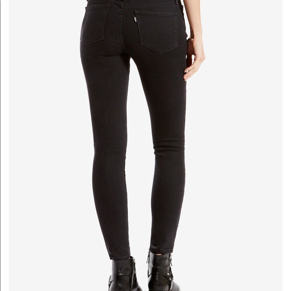 Levi’s 711 Skinny Jeans - Black - Picture 3 of 9